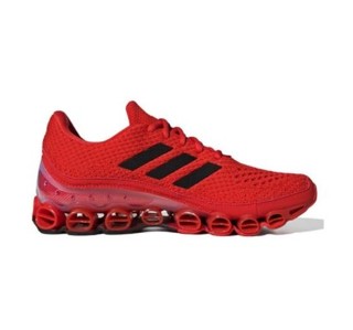 adidas 阿迪达斯 Microbounce系列 中性跑鞋 EH0793 红黑 40.5