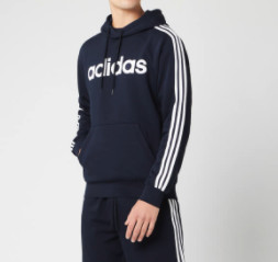 adidas 阿迪达斯 Essential 男士运动卫衣 黑色/白色 M