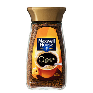 麦斯威尔 英国进口 速溶香醇金咖啡 冻干粉100g/瓶*2 *2件