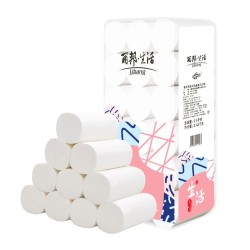 丽邦生活系列卷纸5层18卷 大卷2500g 无芯卷纸巾家用卫生纸 *4件