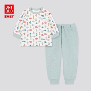 UNIQLO 优衣库  婴儿压线睡衣套装