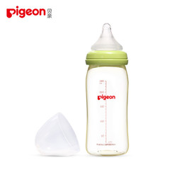 pigeon 贝亲 AA93 自然实感宽口径PPSU奶瓶 240ml +奶瓶清洗剂400ml