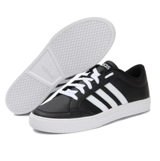 adidas 阿迪达斯 VS SET 男士休闲运动鞋 BC0131 黑白色 42