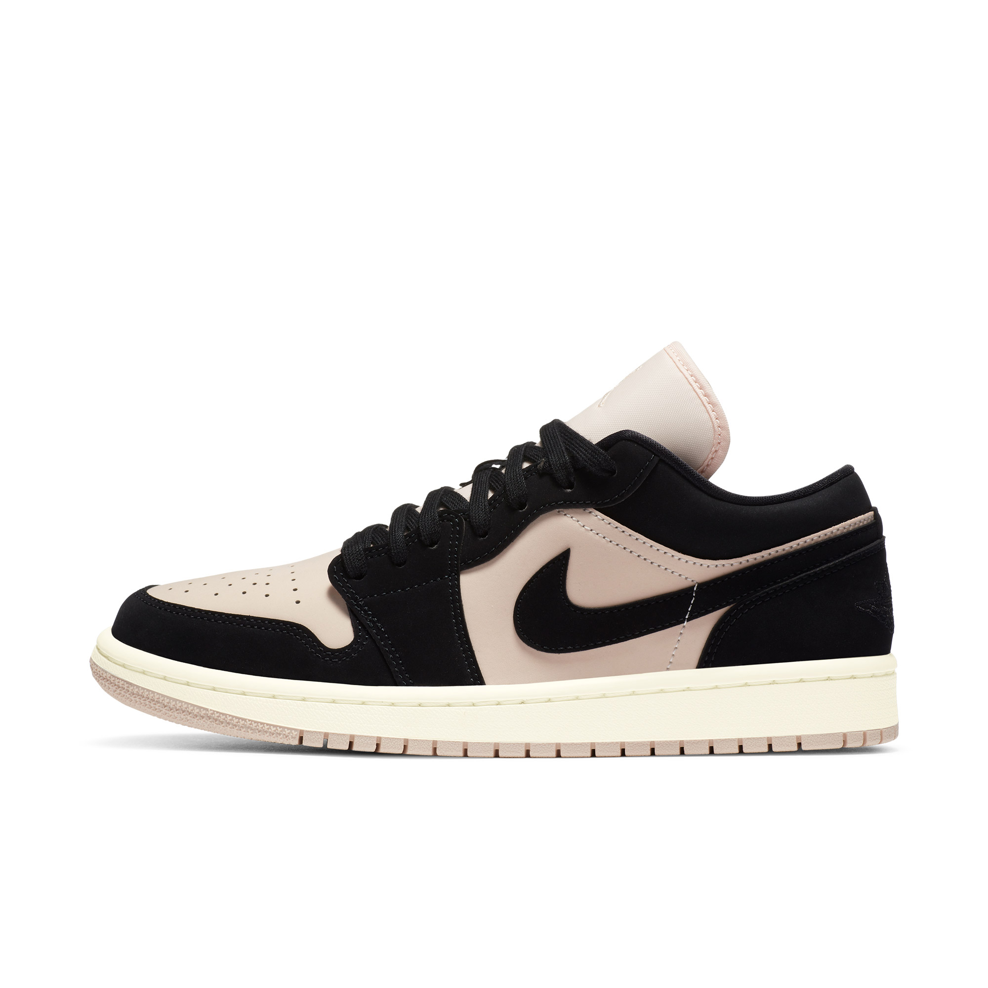 air jordan 1 low aj1 女士休闲运动鞋 dc0774 黑/黑/冰番石榴色/帆白