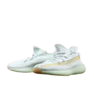 adidas Originals Yeezy系列 Boost 350V2 中性休闲运动鞋 EG7491 镂空灰白 41