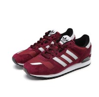 adidas Originals ZX 700 男士跑鞋  酒红 44