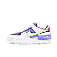 NIKE 耐克 Air Force 1 女士运动板鞋 CJ1641-100 白色/宝石蓝/火粉红