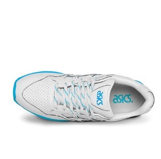 ASICS 亚瑟士 Gel-Saga 中性跑鞋 H649Y 白灰蓝 38