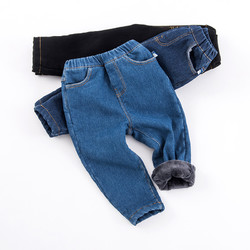 Oissie 奥伊西 1-7岁男女宝宝加绒牛仔裤儿童冬季加绒保暖长裤