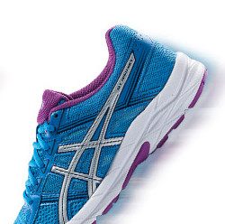 ASICS 亚瑟士 GEL-CONTEND 4 女士跑鞋 T765N-4393 蓝色/银色/淡紫色 36