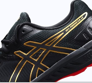 ASICS 亚瑟士 Promesa LT 男士跑鞋 1011A621-001 黑/金红 42.5