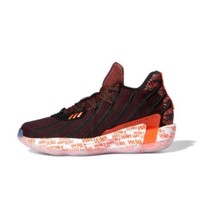 adidas 阿迪达斯 Dame 7 GCA 男士篮球鞋 G55199 黑色/荧光红