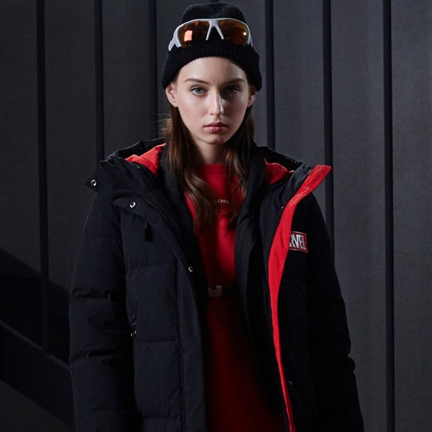 30日10点bosideng波司登b90142732dv漫威联名女士长款连帽羽绒服