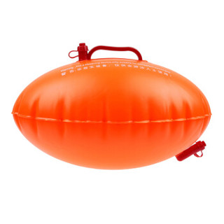 LangZi 浪姿 跟屁虫成人双气囊加厚游泳浮标户外安全浮漂救生球非储物冬泳浮漂 橘色高级航空气嘴F803