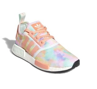 adidas Originals NMD R1 女士休闲运动鞋 FY1271 亮白/牛奶珊瑚粉/符点绿 39