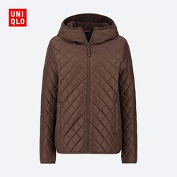 UNIQLO 优衣库  420213 女士仿羊羔绒压线连帽外套