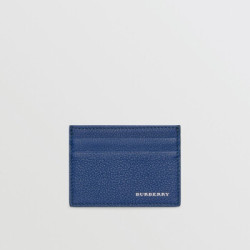 BURBERRY 博柏利 40760601 粒纹皮革卡片夹 *2件