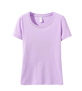 【热卖】骆驼运动女式t恤夏吸汗轻薄透气糖果色情侣t恤女式 L 浅粉紫