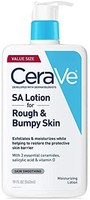CeraVe SA乳液，适合粗糙和凹凸不平的皮肤| 维生素D，透明质酸，水杨酸和乳酸乳液| 无香料| 19盎司/562毫升