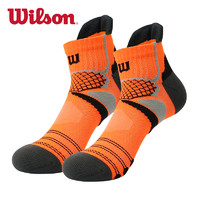 Wilson威尔胜篮球袜子男女短袜专业运动中筒防滑臭吸汗加厚跑步袜