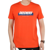 SKECHERS 斯凯奇 男士运动T恤 SMLC219M025-00H9 橙色 L