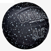 Wilson 威尔胜 官方雪花泼墨室内外通用比赛训练7号PU篮球礼盒礼物