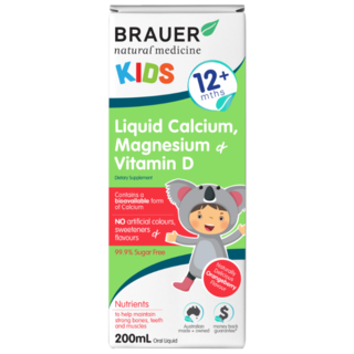 brauer 儿童液体钙镁锌口服液 200ml 12个月以上