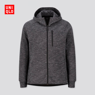 优衣库 男装 弹力运动拉链连帽开衫 413436 UNIQLO