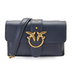 pinko1p21sgy6jcg08女士牛皮纯色soft迷你飞鸟包燕子包