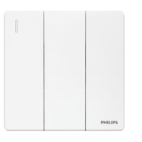 PHILIPS 飞利浦 昕绎系列 三位双控开关 白色