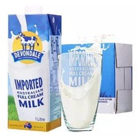 88VIP：Devondale 德运 全脂纯牛奶 1L*10盒 +凑单品