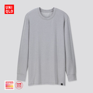 优衣库 男装 HEATTECH EXTRA WARM圆领T恤(九分袖) 418795 UNIQLO