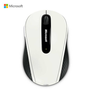 微软 (Microsoft) 无线蓝影便携鼠标 4000 椰白 | 蓝影4000无线鼠标 办公鼠标