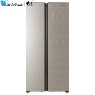 小天鹅(LittleSwan)453升 对开门 变频风冷 双开门冰箱  纤薄机身 玻璃面板 BCD-453WKGPZL莱茵琉光金