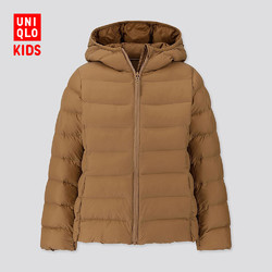 优衣库 童装/女童 轻型保暖WARM PADDED连帽外套 418599 UNIQLO