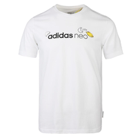 adidas NEO M Gdtm logo Tee 男士运动T恤 GP5905 白色 M