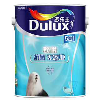 多乐士（Dulux）致悦抗菌无添加五合一 内墙乳胶漆 油漆涂料 墙面漆A741 6L