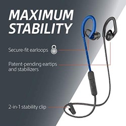 Plantronics 缤特力 BackBeat FIT 350 无线耳机，稳定，超轻防汗耳内锻炼耳机，黑色212345-99 蓝色