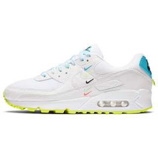 耐克NIKE 女子 休闲鞋 气垫 AIR MAX 90 运动鞋 CK7069-100白色37.5码