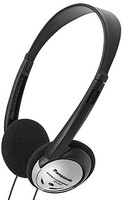 Panasonic 松下电器 带有XBS RP-HT21的包耳式耳机 轻巧（黑色和银色）