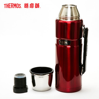 THERMOS 膳魔师 SK-2010 RD 不锈钢真空保温杯 1.2L 玫瑰红