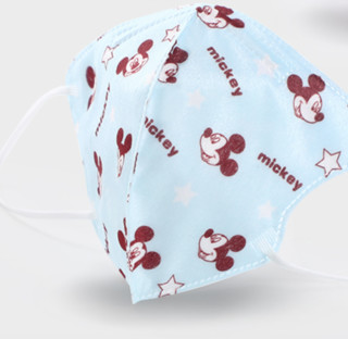 Disney 迪士尼 SM75143 一次性防护口罩 儿童款 M 5片 米奇蓝