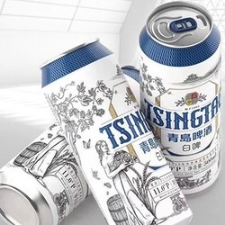 青岛啤酒 全麦白啤 500ml*12罐