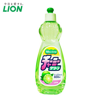 LION狮王柠檬洗洁精蔬果可用不伤手小瓶家庭装家用日本进口600ml