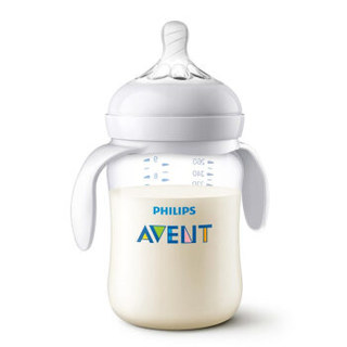 飞利浦 AVENT 新安怡 SCF474/18 自然顺畅 宽口径PA奶瓶 260ml 自带1月+奶嘴 *2件