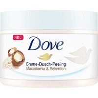 Dove 多芬 Dusch-Peeling 奶油淋浴磨砂膏 含有澳洲坚果和米浆，4瓶装(4 x 225ml)