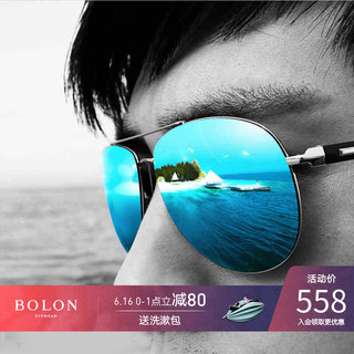 BOLON 暴龙 BL2362 男士复古金属墨镜