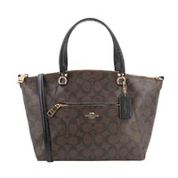 COACH 蔻驰 女士手提斜挎饺子包 F79998 IMAA8 深棕色 中号