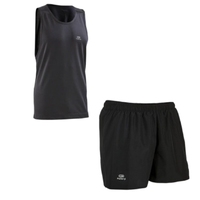 DECATHLON 迪卡侬 RUN DAY EKIDEN SHORTS 男士运动裤套装 8238572 黑 S