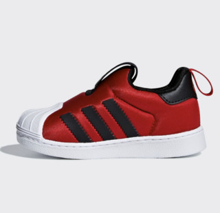 adidas Originals SUPERSTAR 360 婴童经典三叶草运动学步鞋 CG6581 浅猩红/一号黑/金 19